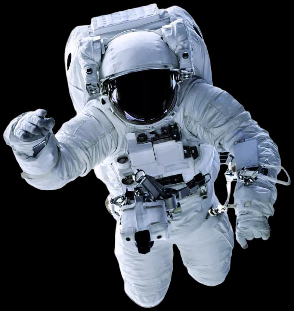 Uzay yürüyüşü yapan astronot